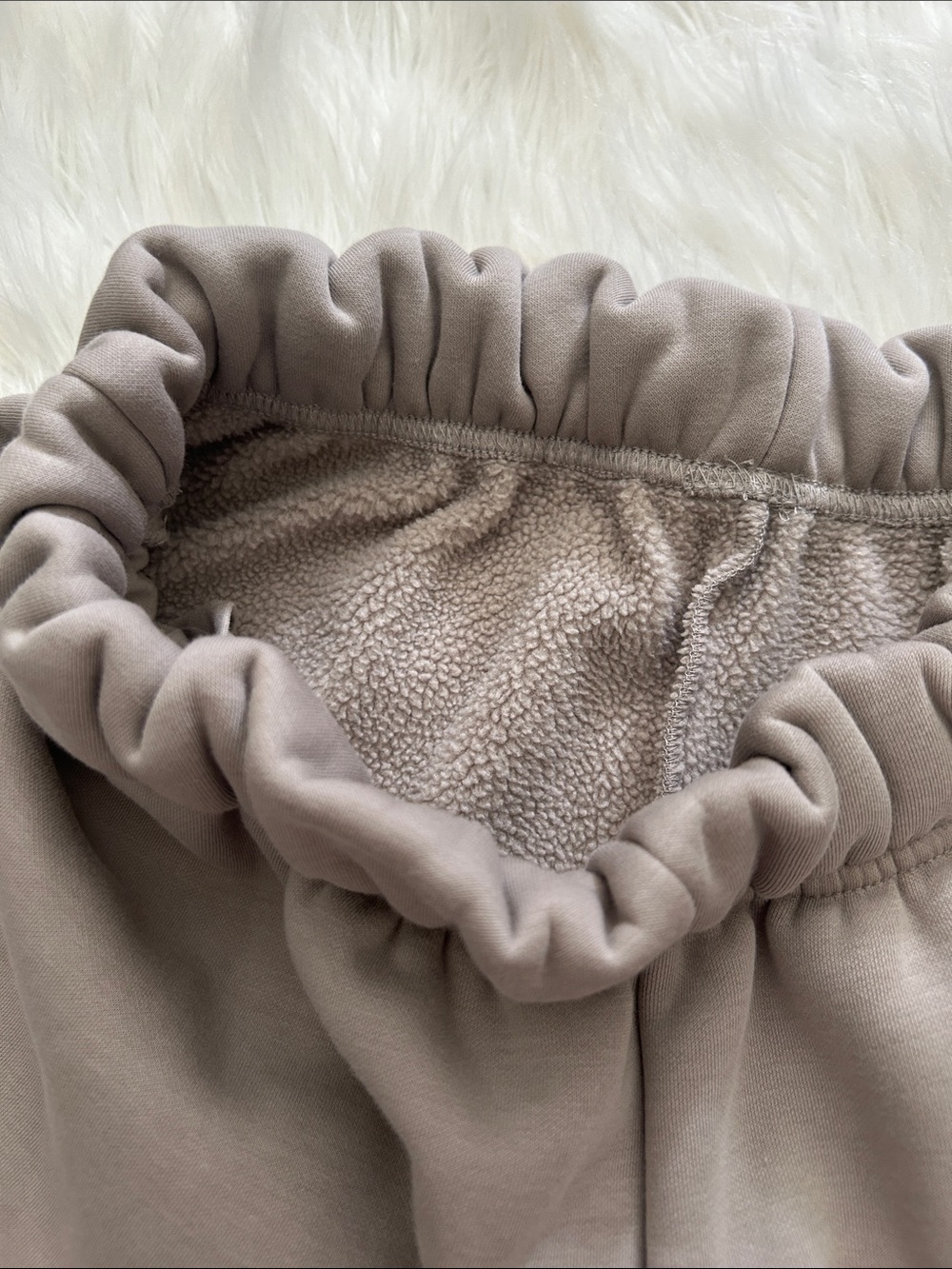 Everyday Taupe Athletic Shorts with Elastic Waist - Picture 3 of 4